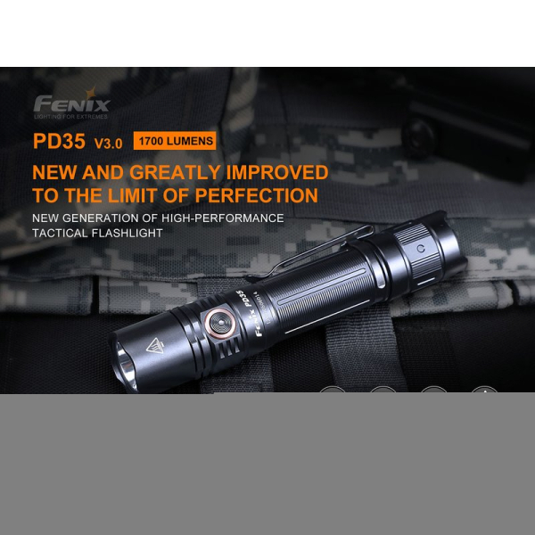 Fenix Taschenlampe PD35 V3.0 - SFT40 LED - max. 1700 Lumen